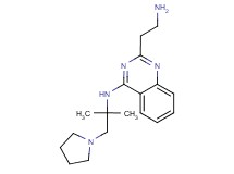 2-(2-aminoethyl)-N-[1,1-dimethyl-2-(1-pyrrolidinyl)ethyl]-4-quinazolinamine dihydrochloride