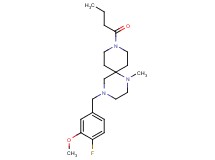 9-butyryl-4-(4-fluoro-3-methoxybenzyl)-1-methyl-1,4,9-triazaspiro[5.5]undecane