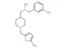 3-{[methyl({1-[(5-methyl-2-furyl)methyl]-4-piperidinyl}methyl)amino]methyl}phenol