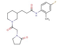 N-(4-fluoro-2-methylphenyl)-3-{1-[(2-oxo-1-pyrrolidinyl)acetyl]-3-piperidinyl}propanamide