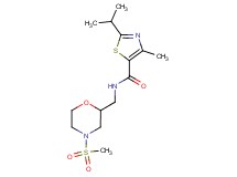 2-isopropyl-4-methyl-N-{[4-(methylsulfonyl)-2-morpholinyl]methyl}-1,3-thiazole-5-carboxamide