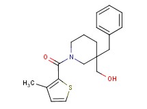 {3-benzyl-1-[(3-methyl-2-thienyl)carbonyl]-3-piperidinyl}methanol