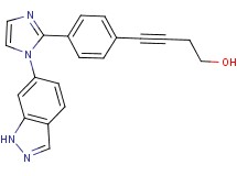 4-{4-[1-(1H-indazol-6-yl)-1H-imidazol-2-yl]phenyl}but-3-yn-1-ol
