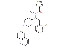 N-{2-(2-fluorophenyl)-1-[1-(6-quinolinylmethyl)-4-piperidinyl]ethyl}-N-methyl-3-thiophenecarboxamide