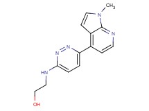 2-{[6-(1-methyl-1H-pyrrolo[2,3-b]pyridin-4-yl)pyridazin-3-yl]amino}ethanol