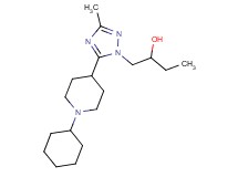1-[5-(1-cyclohexylpiperidin-4-yl)-3-methyl-1H-1,2,4-triazol-1-yl]butan-2-ol