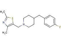 1-[(2,4-dimethyl-1,3-thiazol-5-yl)methyl]-4-(4-fluorobenzyl)piperidine trifluoroacetate
