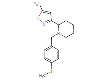 2-(5-methylisoxazol-3-yl)-1-[4-(methylthio)benzyl]piperidine