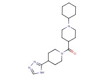 1-cyclohexyl-4-{[4-(4H-1,2,4-triazol-3-yl)-1-piperidinyl]carbonyl}piperidine