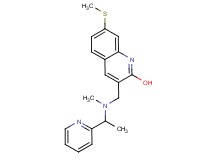 3-({methyl[1-(2-pyridinyl)ethyl]amino}methyl)-7-(methylthio)-2-quinolinol
