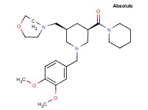 4-{[(3S,5R)-1-(3,4-dimethoxybenzyl)-5-(1-piperidinylcarbonyl)-3-piperidinyl]methyl}morpholine