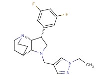 (3R*,3aR*,7aR*)-3-(3,5-difluorophenyl)-1-[(1-ethyl-1H-pyrazol-4-yl)methyl]octahydro-4,7-ethanopyrrolo[3,2-b]pyridine