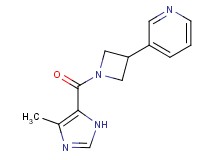 3-{1-[(4-methyl-1H-imidazol-5-yl)carbonyl]-3-azetidinyl}pyridine