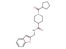 N-(1-benzofuran-2-ylmethyl)-1-(cyclopentylcarbonyl)-4-piperidinecarboxamide