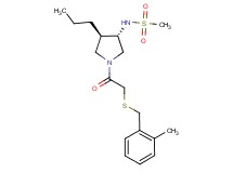 N-((3S*,4R*)-1-{[(2-methylbenzyl)thio]acetyl}-4-propylpyrrolidin-3-yl)methanesulfonamide