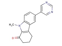 9-methyl-6-pyrimidin-5-yl-2,3,4,9-tetrahydro-1H-carbazol-1-one
