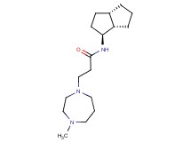 3-(4-methyl-1,4-diazepan-1-yl)-N-[(1S*,3aS*,6aS*)-octahydropentalen-1-yl]propanamide