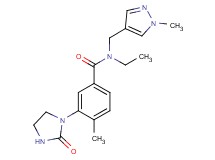 N-ethyl-4-methyl-N-[(1-methyl-1H-pyrazol-4-yl)methyl]-3-(2-oxoimidazolidin-1-yl)benzamide