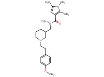 N-({1-[2-(4-methoxyphenyl)ethyl]piperidin-3-yl}methyl)-N,1,2,5-tetramethyl-1H-pyrrole-3-carboxamide
