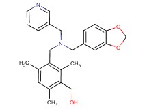 (3-{[(1,3-benzodioxol-5-ylmethyl)(pyridin-3-ylmethyl)amino]methyl}-2,4,6-trimethylphenyl)methanol
