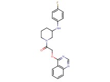 N-(4-fluorophenyl)-1-[(4-quinazolinyloxy)acetyl]-3-piperidinamine