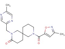 8-[(3-methylisoxazol-5-yl)carbonyl]-2-[(5-methylpyrazin-2-yl)methyl]-2,8-diazaspiro[5.5]undecan-3-one