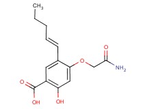 4-(2-amino-2-oxoethoxy)-2-hydroxy-5-[(1E)-1-penten-1-yl]benzoic acid
