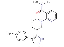 N,N-dimethyl-2-{3-[4-(4-methylphenyl)-1H-pyrazol-5-yl]piperidin-1-yl}nicotinamide