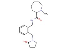 1-methyl-N-{2-[(2-oxopyrrolidin-1-yl)methyl]benzyl}azepane-2-carboxamide