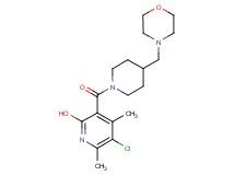 5-chloro-4,6-dimethyl-3-{[4-(4-morpholinylmethyl)-1-piperidinyl]carbonyl}-2-pyridinol