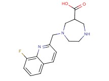 1-[(8-fluoroquinolin-2-yl)methyl]-1,4-diazepane-6-carboxylic acid