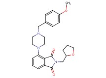 4-[4-(4-methoxybenzyl)-1-piperazinyl]-2-(tetrahydro-2-furanylmethyl)-1H-isoindole-1,3(2H)-dione