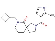 7-(cyclobutylmethyl)-2-[(2-methyl-1H-pyrrol-3-yl)carbonyl]-2,7-diazaspiro[4.5]decan-6-one