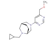 (1R*,5R*)-6-(cyclopropylmethyl)-3-[6-(methoxymethyl)pyrimidin-4-yl]-3,6-diazabicyclo[3.2.2]nonane