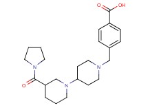 4-{[3-(pyrrolidin-1-ylcarbonyl)-1,4'-bipiperidin-1'-yl]methyl}benzoic acid