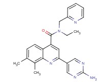 2-(2-aminopyrimidin-5-yl)-N-ethyl-7,8-dimethyl-N-(pyridin-2-ylmethyl)quinoline-4-carboxamide