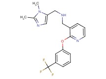 1-(1,2-dimethyl-1H-imidazol-5-yl)-N-({2-[3-(trifluoromethyl)phenoxy]-3-pyridinyl}methyl)methanamine