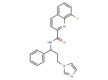 8-fluoro-N-[3-(1H-imidazol-1-yl)-1-phenylpropyl]-2-quinolinecarboxamide