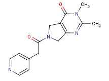 2,3-dimethyl-6-(pyridin-4-ylacetyl)-3,5,6,7-tetrahydro-4H-pyrrolo[3,4-d]pyrimidin-4-one