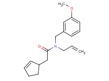 N-allyl-2-cyclopent-2-en-1-yl-N-(3-methoxybenzyl)acetamide