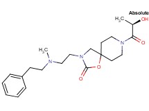 8-[(2R)-2-hydroxypropanoyl]-3-{2-[methyl(2-phenylethyl)amino]ethyl}-1-oxa-3,8-diazaspiro[4.5]decan-2-one