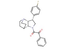 2-[(3R*,3aR*,7aR*)-3-(4-fluorophenyl)hexahydro-4,7-ethanopyrrolo[3,2-b]pyridin-1(2H)-yl]-2-oxo-1-phenylethanone