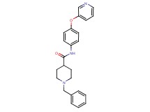 1-benzyl-N-[4-(3-pyridinyloxy)phenyl]-4-piperidinecarboxamide