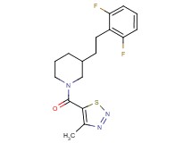 3-[2-(2,6-difluorophenyl)ethyl]-1-[(4-methyl-1,2,3-thiadiazol-5-yl)carbonyl]piperidine