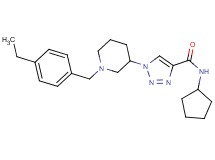 N-cyclopentyl-1-[1-(4-ethylbenzyl)-3-piperidinyl]-1H-1,2,3-triazole-4-carboxamide