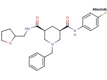 (3R,5S)-1-benzyl-N-(4-fluorophenyl)-N'-(tetrahydro-2-furanylmethyl)-3,5-piperidinedicarboxamide