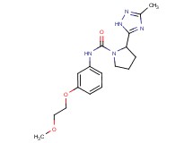 N-[3-(2-methoxyethoxy)phenyl]-2-(3-methyl-1H-1,2,4-triazol-5-yl)pyrrolidine-1-carboxamide