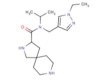 N-[(1-ethyl-1H-pyrazol-4-yl)methyl]-N-isopropyl-2,8-diazaspiro[4.5]decane-3-carboxamide dihydrochloride