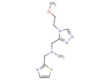 1-[4-(2-methoxyethyl)-4H-1,2,4-triazol-3-yl]-N-methyl-N-(1,3-thiazol-2-ylmethyl)methanamine