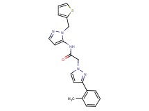 2-[3-(2-methylphenyl)-1H-pyrazol-1-yl]-N-[1-(2-thienylmethyl)-1H-pyrazol-5-yl]acetamide
